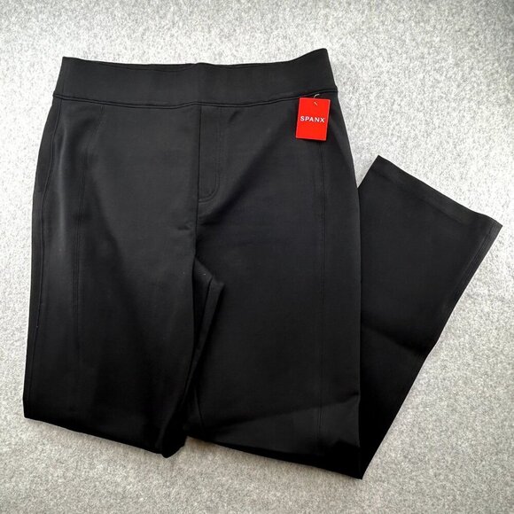 Spanx Womens Black Ankle Pant Size 1X Classic Backseam Ponte Stretch Leggings - Picture 3 of 12